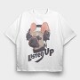 Frenchie Tunes Up, Tricou Oversize Barbati (Unisex)