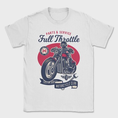 Full Throttle Garage, Tricou Barbati (Unisex)