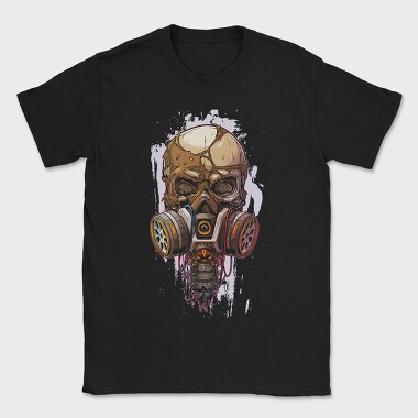 Gas Mask Skull, Tricou Barbati (Unisex)
