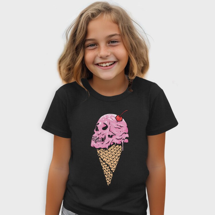 Icecream Skull Cherry, Tricou Copii