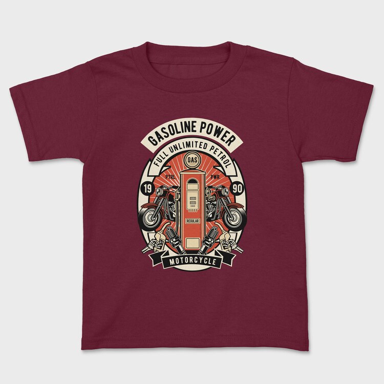 Gasoline Power Motorcycle, Tricou Copii