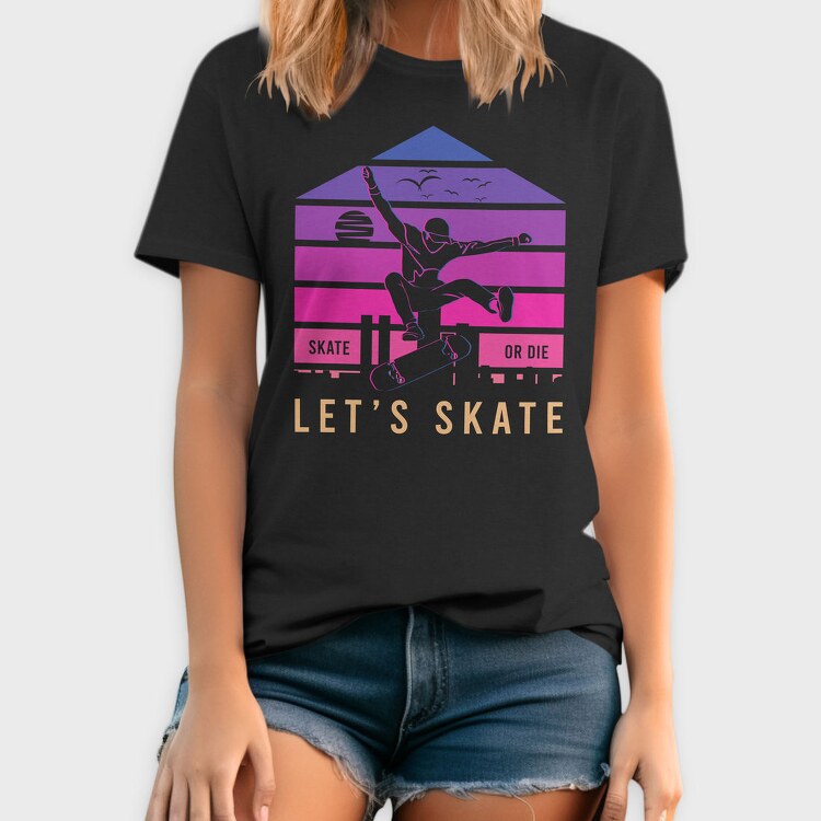 Skate Or Die, Tricou Barbati (Unisex)