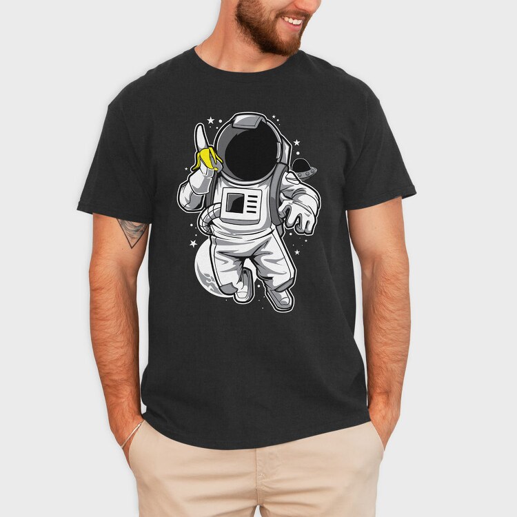 Space Banana, Tricou Barbati (Unisex)