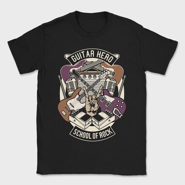 Guitar Hero School Of Rock, Tricou Barbati (Unisex)