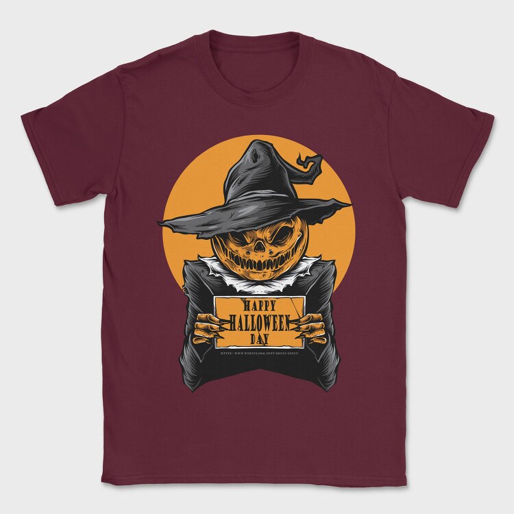 Halloween Witch Skull, Tricou Barbati (Unisex)