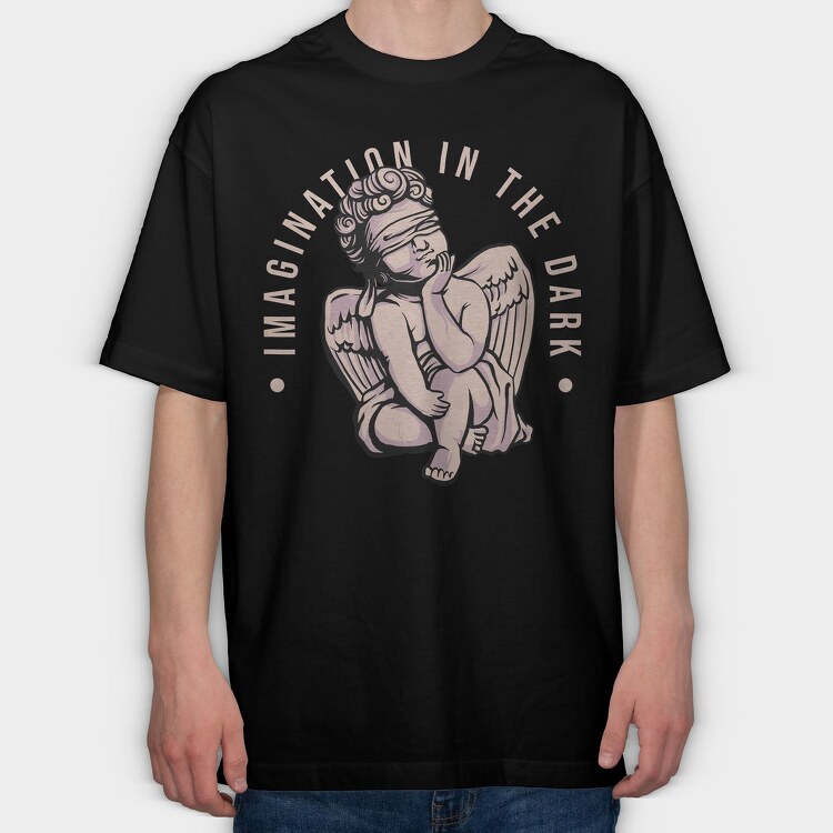 Imagination Angel, Tricou Oversize Barbati (Unisex)
