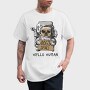 Dog Astronaut Hello, Tricou Barbati (Unisex)
