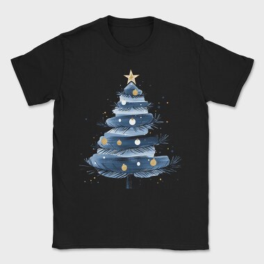 Christmas Tree Navy Blue, Tricou Barbati (Unisex)