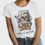 Dog Astronaut Hello, Tricou Femei