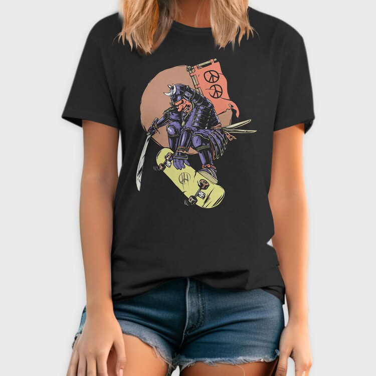 Skate Samurai, Tricou Barbati (Unisex)