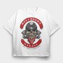 Hellroads Garage, Tricou Oversize Barbati (Unisex)