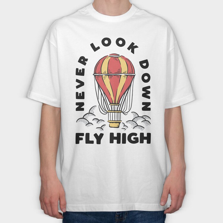 Hot Air Balloon Dreams, Tricou Oversize Barbati (Unisex)