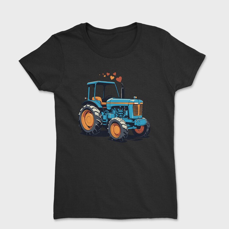 Tractor Cartoon Love, Tricou Femei