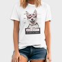 Dog Mugshot Warning, Tricou Barbati (Unisex)