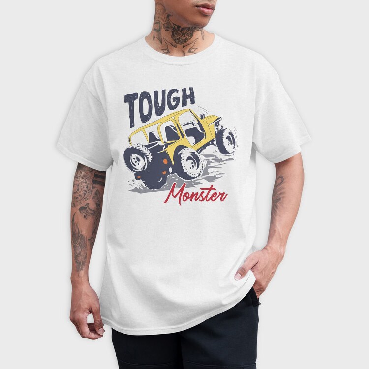 Tough Monster Truck, Tricou Barbati (Unisex)