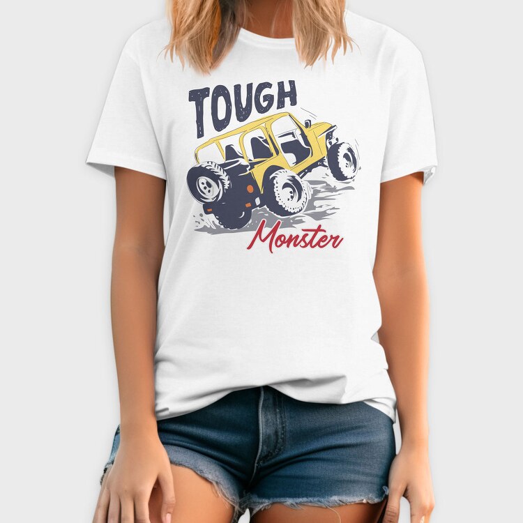 Tough Monster Truck, Tricou Barbati (Unisex)