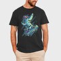 Skate Shark Neon, Tricou Barbati (Unisex)
