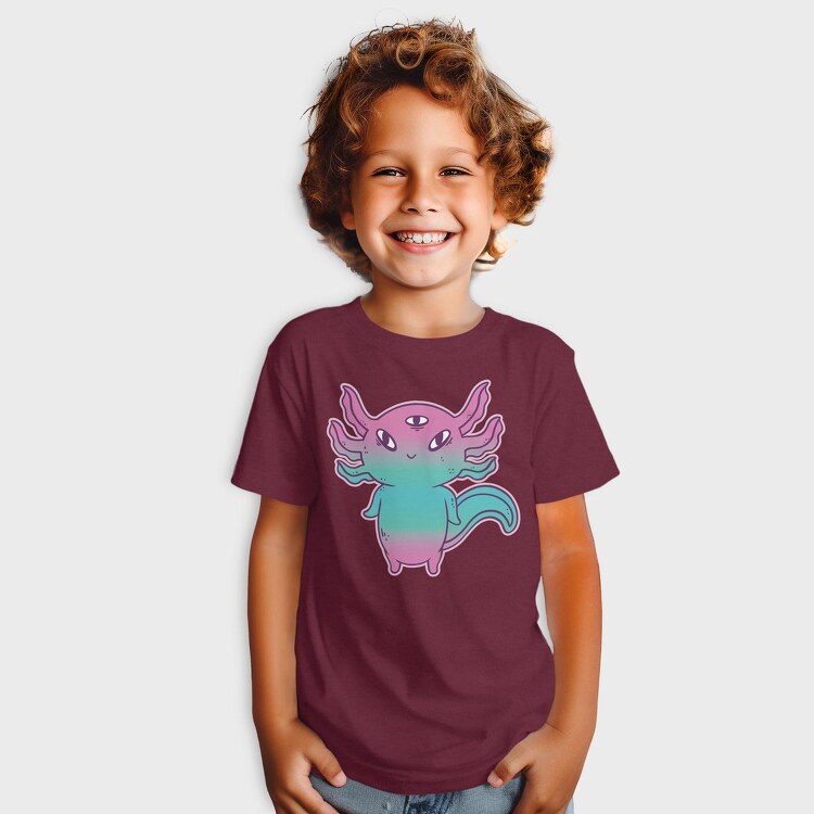 Cute Axolotl Pastel Goth, Tricou Copii