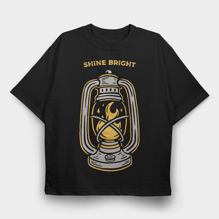 Lantern Light Shine, Tricou Oversize Barbati (Unisex)