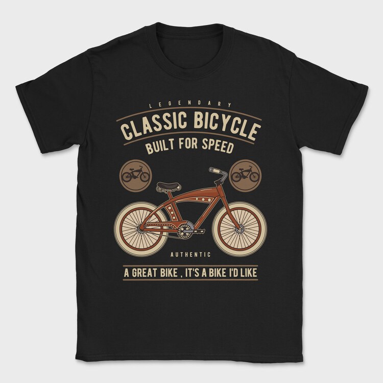 Legendary Classic Bicycle, Tricou Barbati (Unisex)