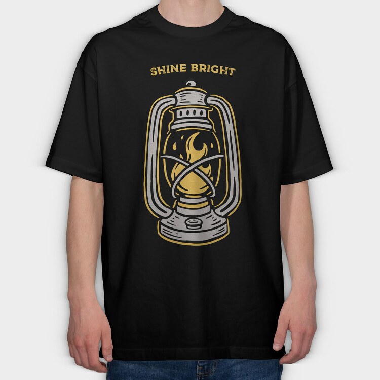 Lantern Light Shine, Tricou Oversize Barbati (Unisex)