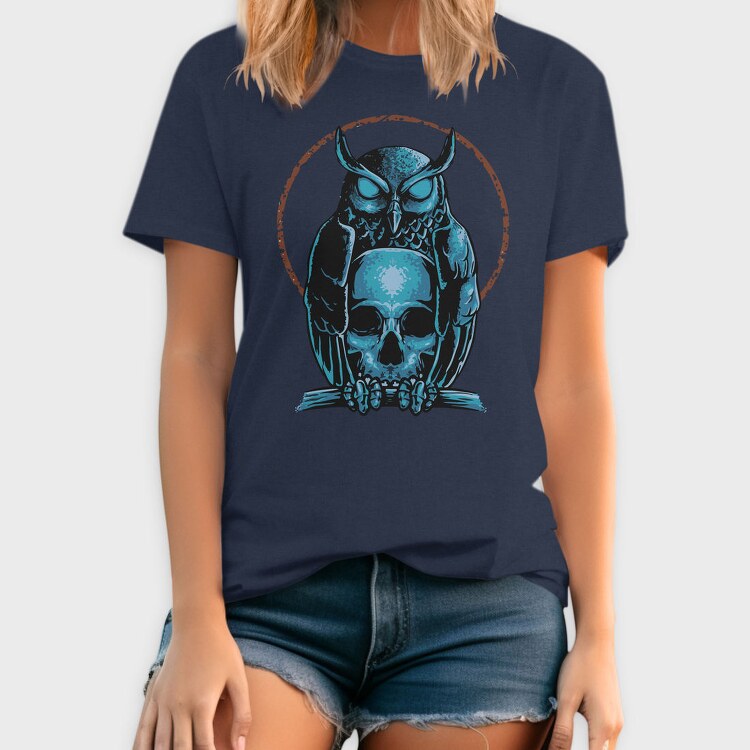 Owl Skull Emblem, Tricou Barbati (Unisex)