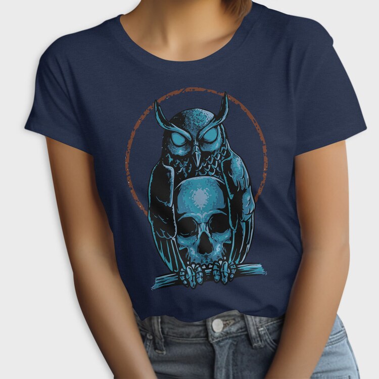 Owl Skull Emblem, Tricou Femei