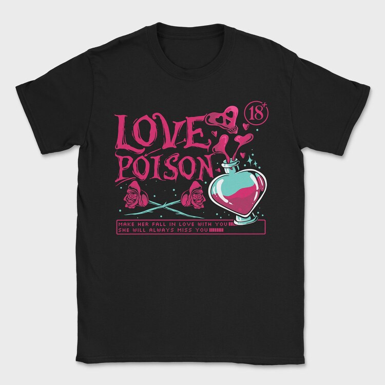 Love Poison Potion, Tricou Barbati (Unisex)