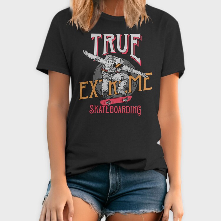 True Extreme Skateboarding, Tricou Barbati (Unisex)