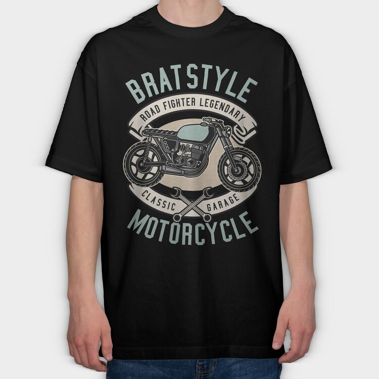 Brat Style Road Fighter, Tricou Oversize Barbati (Unisex)