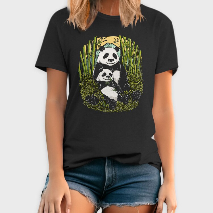 Panda Bamboo Paradise, Tricou Barbati (Unisex)