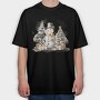 Christmas Snowman Friend, Tricou Oversize Barbati (Unisex)