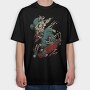 Skate Zombie, Tricou Oversize Barbati (Unisex)