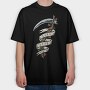 Love Life Death Roses, Tricou Oversize Barbati (Unisex)
