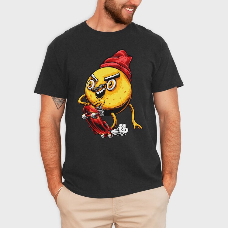 Skateboard Emoji, Tricou Barbati (Unisex)
