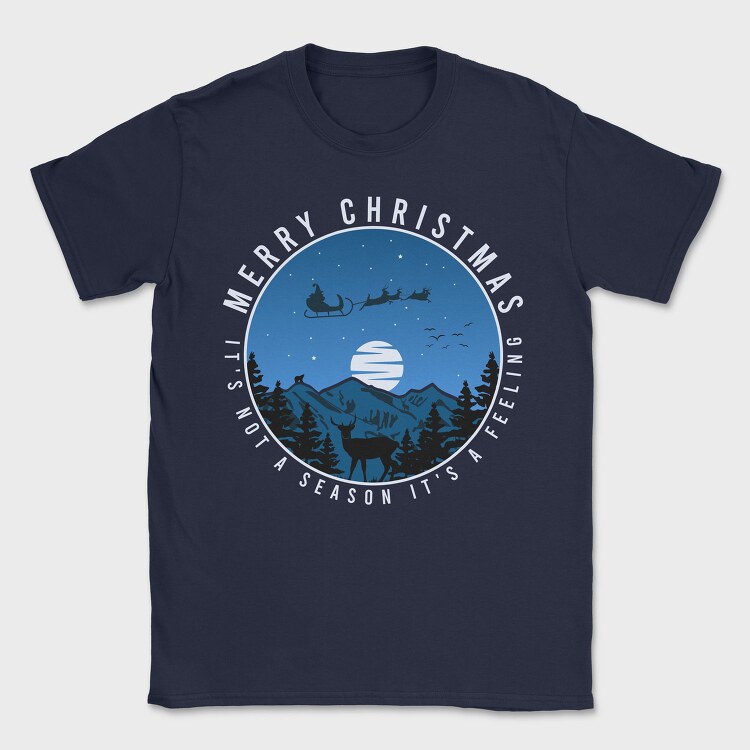 Merry Reindeer Night, Tricou Barbati (Unisex)