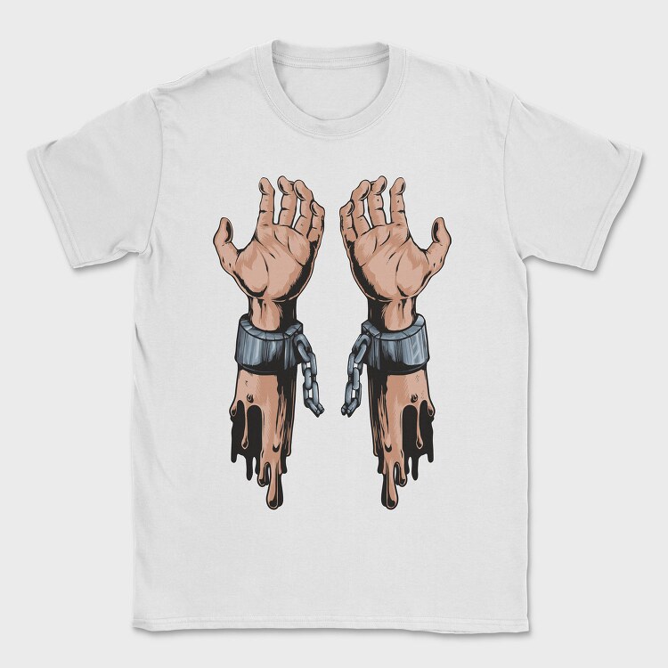 Metal Hands Dripping, Tricou Barbati (Unisex)
