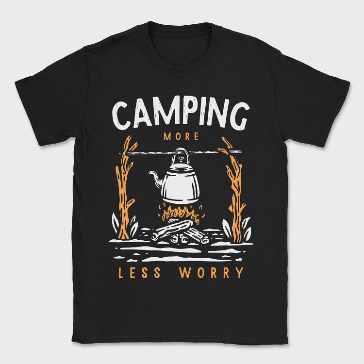 More Less Worry, Tricou Barbati (Unisex)