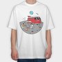Moonstruck Campfire, Tricou Oversize Barbati (Unisex)