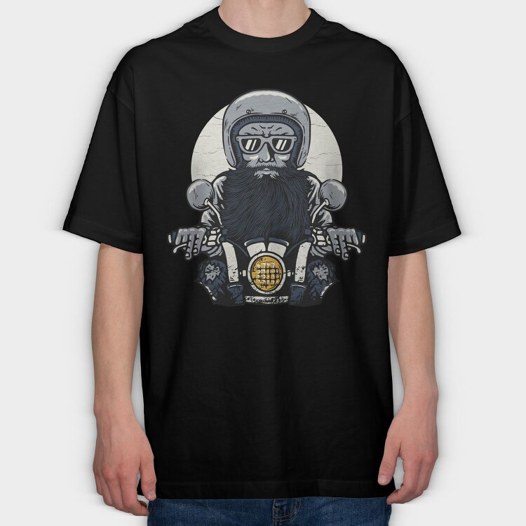 Motorcycle Rider 1, Tricou Oversize Barbati (Unisex)