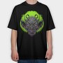 Neon Demon Roar, Tricou Oversize Barbati (Unisex)