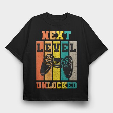 Next Level Unlocked, Tricou Oversize Barbati (Unisex)