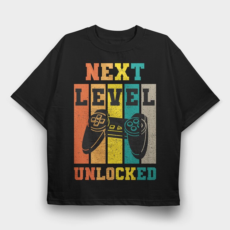 Next Level Unlocked, Tricou Oversize Barbati (Unisex)