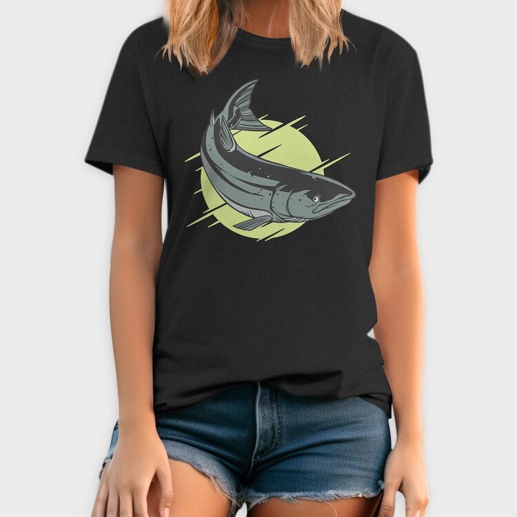 Fish Atlantic Salmon, Tricou Barbati (Unisex)