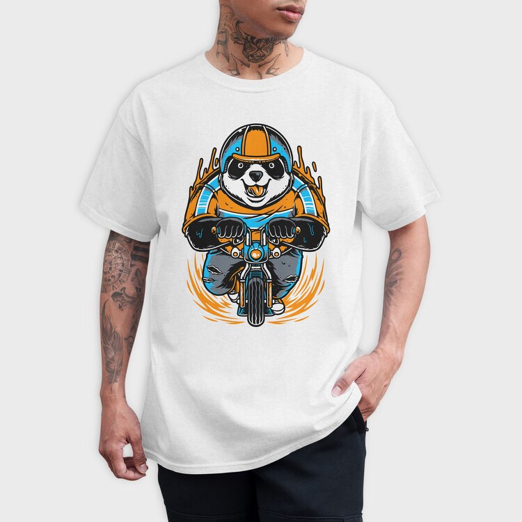Panda Rider, Tricou Barbati (Unisex)