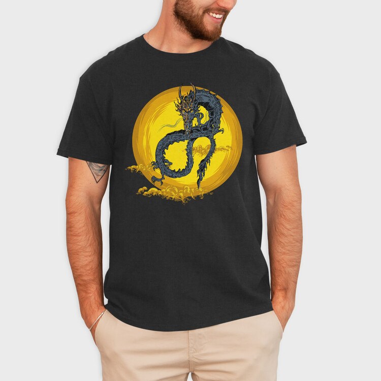 Dragon Sun Storm, Tricou Barbati (Unisex)