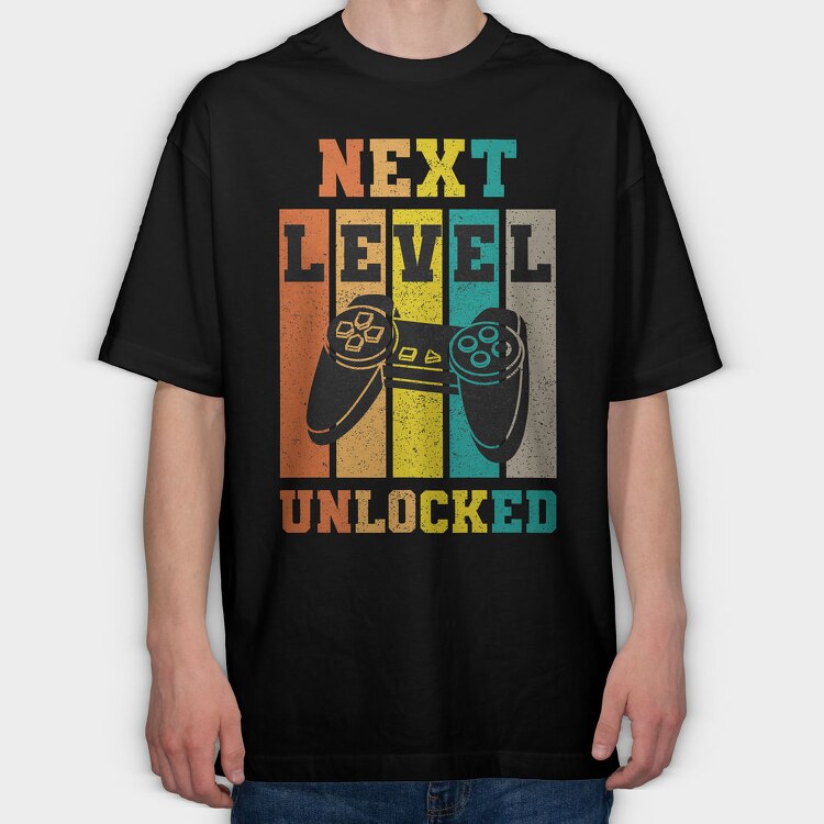Next Level Unlocked, Tricou Oversize Barbati (Unisex)