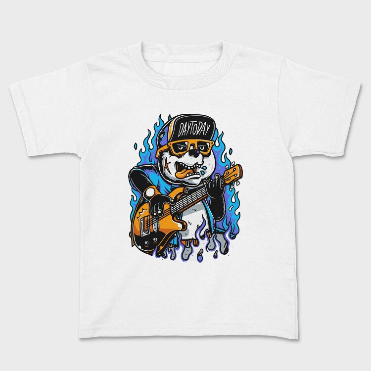 Panda Rockstar Guitar, Tricou Copii
