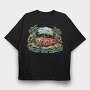 Peace Bus Beach, Tricou Oversize Barbati (Unisex)