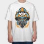 Panda Rider, Tricou Oversize Barbati (Unisex)